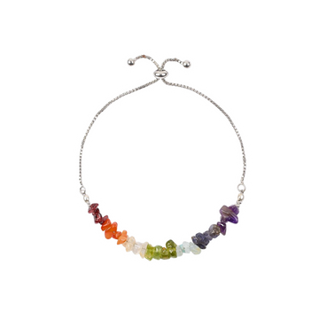 Chakra Silver Plated Bracelet
