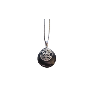 Obsidian Triple Moon Pendant
