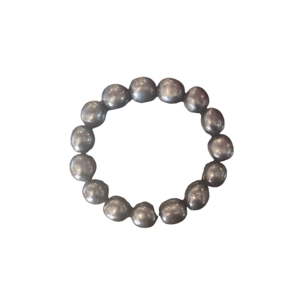 Shungite Beaded Bracelet (Large)