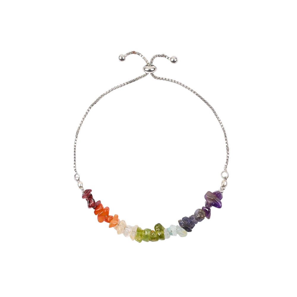 Chakra Silver Plated Bracelet