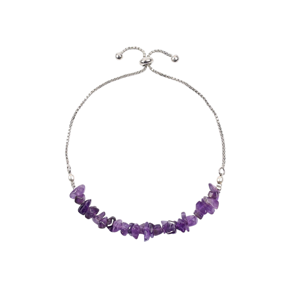 Amethyst Silver Bracelet