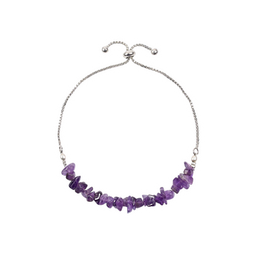 Amethyst Silver Bracelet