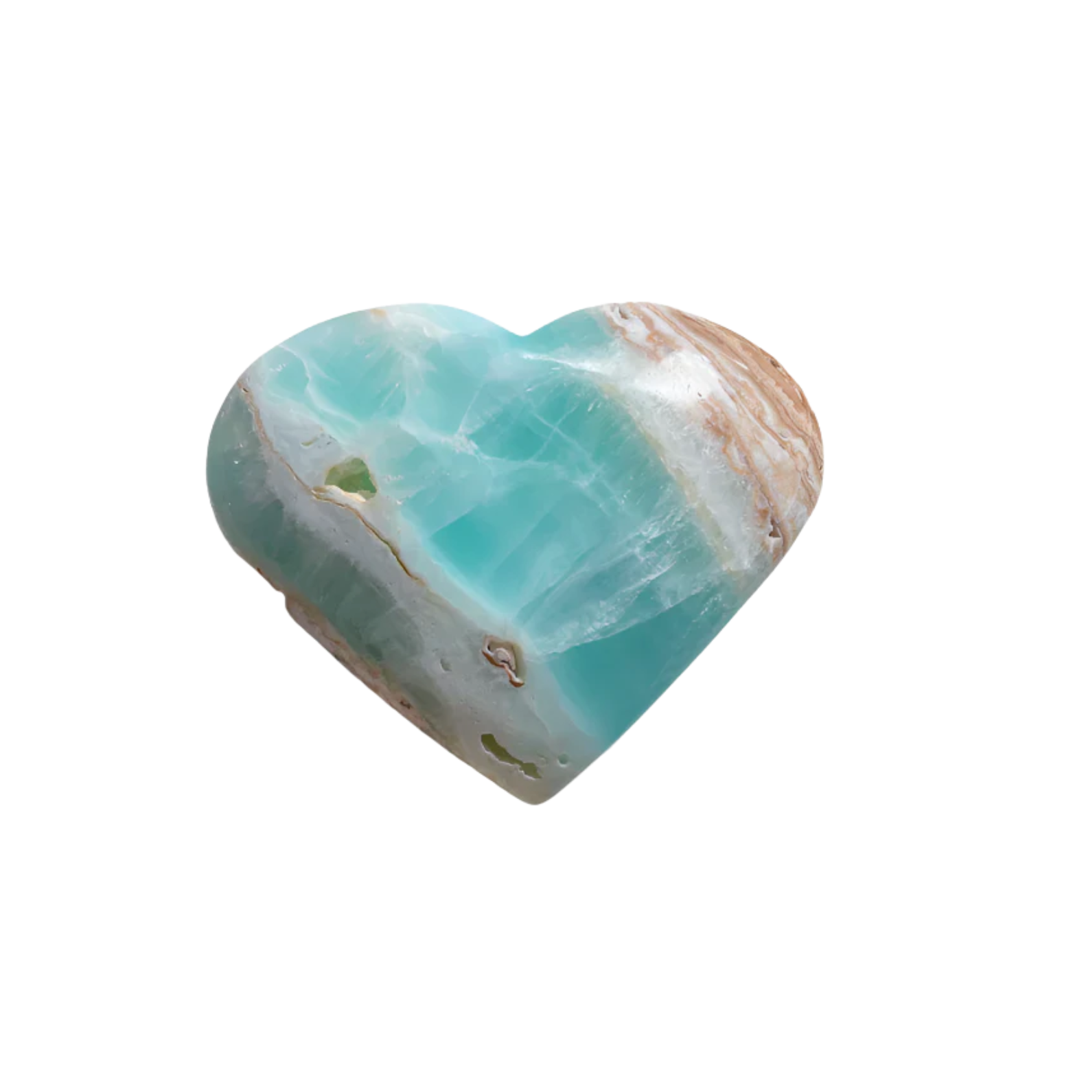 Caribbean Calcite Heart