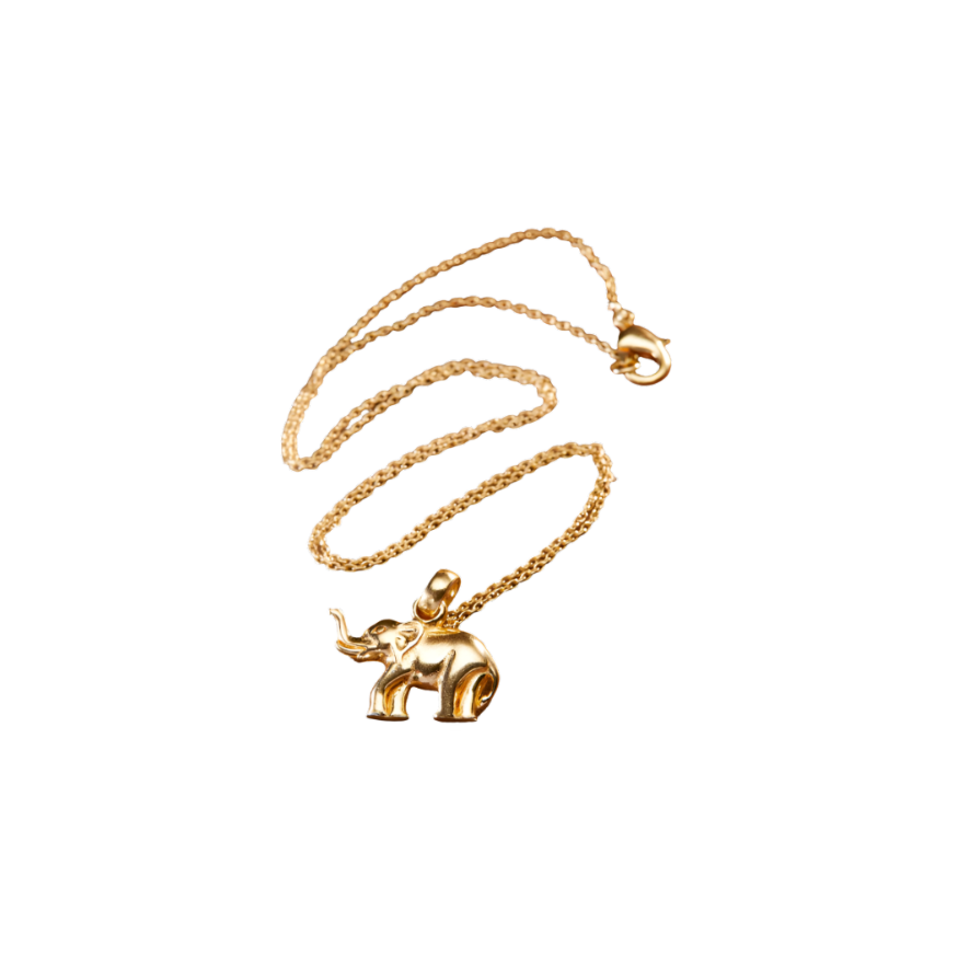Gold Elephant Necklace